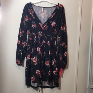 NWT Xhilaration Rose/Black Dress Above Knee